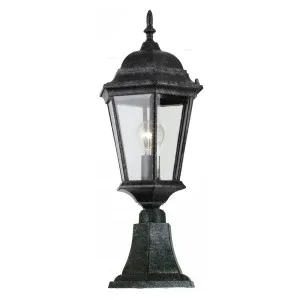 Junction Medium Outdoor Pillar Mount, Antique Black by Lighting Inspirations, a Fixed Lights for sale on Style Sourcebook