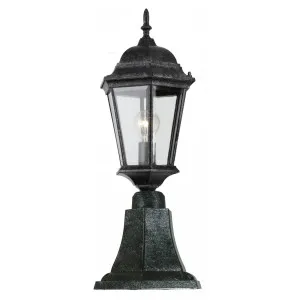 Junction Small Outdoor Pillar Mount, Antique Black by Lighting Inspirations, a Fixed Lights for sale on Style Sourcebook