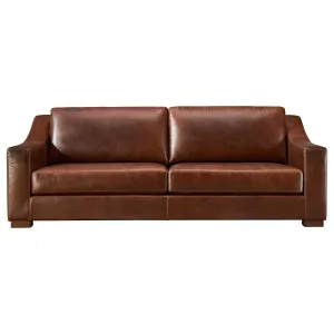 Celine 3 Seat Leather Sofa, Vintage Whiskey by Schots, a Sofas for sale on Style Sourcebook