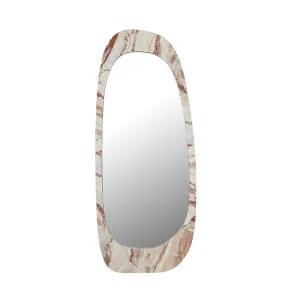 Oakley Pebble Floor Mirror - Monica Red Marble by GlobeWest, a Mirrors for sale on Style Sourcebook