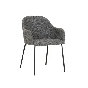 Riley Dining Armchair - Domino - Matt Graphite by GlobeWest, a Chairs for sale on Style Sourcebook