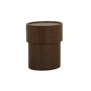 Nido Bedside - Tobacco Ash - PU Leather by GlobeWest, a Bedside Tables for sale on Style Sourcebook