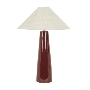 Lorne Canopy Table Lamp - Shiraz - Oatmeal by GlobeWest, a Table & Bedside Lamps for sale on Style Sourcebook