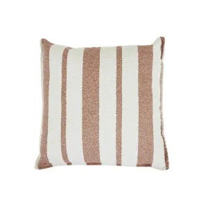 Aruba Amalfi Outdoor Square Cushion - Terracotta Awning Stripe by GlobeWest, a Outdoor Cushions for sale on Style Sourcebook