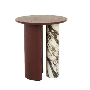 Helio Side Table - Shiraz - Viola Marble by GlobeWest, a Side Table for sale on Style Sourcebook