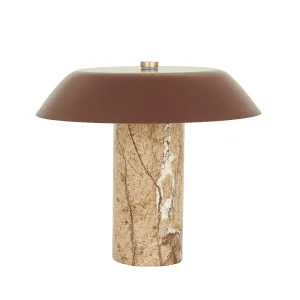 Easton Luna Table Lamp - Brown Marble - Brunette by GlobeWest, a Table & Bedside Lamps for sale on Style Sourcebook