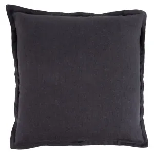 Muse Sahara Linen Feather Cushion Charcoal by Muse, a Cushions, Decorative Pillows for sale on Style Sourcebook