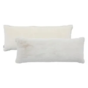 Muse Nevada Faux Fur Large Oblong Cushion Natural by Muse, a Cushions, Decorative Pillows for sale on Style Sourcebook