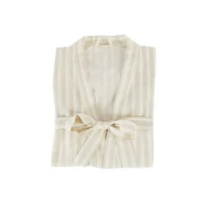 Muse Dani Stripe Linen Cotton Kimono Natural by Muse, a Bathrobes for sale on Style Sourcebook