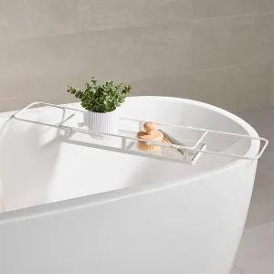 Habitat Noah Extendable Bath Caddy White by Habitat, a Bathroom Accessories for sale on Style Sourcebook