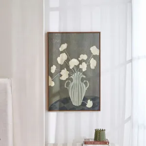 Muse Petals In Porcelain Framed Canvas Wall Art Green by Muse, a Wall Hangings & Decor for sale on Style Sourcebook