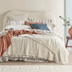 Muse Leni Stone Washed Cotton Coverlet Set Natural by Muse, a Quilts & Bedspreads for sale on Style Sourcebook