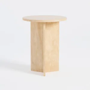 Muse James Marble Side Table Natural by Muse, a Side Table for sale on Style Sourcebook