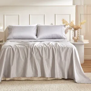 Hilton 500Tc Cotton Sateen Sheet Set Silver by Hilton, a Sheets for sale on Style Sourcebook