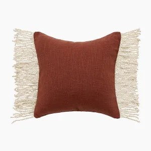 Muse Romi Cotton Tassel Cushion Pecan by Muse, a Cushions, Decorative Pillows for sale on Style Sourcebook
