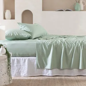Habitat Seasonal 400Tc Bamboo Cotton Fitted Sheet Sage by Habitat, a Sheets for sale on Style Sourcebook