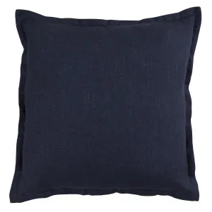 Muse Sahara Linen Feather Cushion Navy by Muse, a Cushions, Decorative Pillows for sale on Style Sourcebook