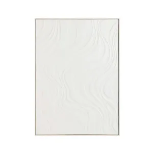 Muse Barchan Framed Textured Wall Art White by Muse, a Wall Hangings & Decor for sale on Style Sourcebook