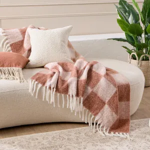 Habitat Gracie Check Extra Large Throw Caramel by Habitat, a Throws for sale on Style Sourcebook