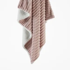 Muse Denali Faux Fur Throw Blush by Muse, a Throws for sale on Style Sourcebook