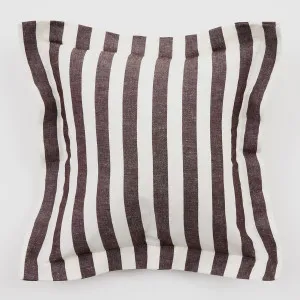 Muse Frankie Stripe Feather Cushion Chocolate/White by Muse, a Cushions, Decorative Pillows for sale on Style Sourcebook