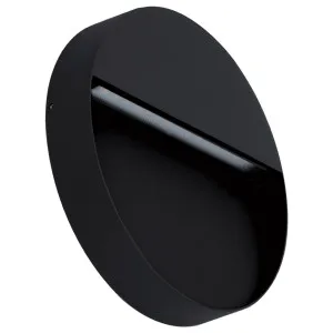 Domus Zeke Pro 5 24V Modern Round Outdoor Surface Mounted LED Wall/Step Light - Black by Domus, a Outdoor Lighting for sale on Style Sourcebook
