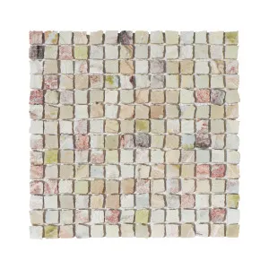 Vicolo Natural Marble River Red Honed Mosaic by Beaumont Tiles, a Mosaic Tiles for sale on Style Sourcebook