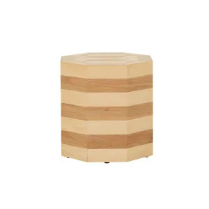 Reese Octo Block Side Table - Biscotti by GlobeWest, a Bedside Tables for sale on Style Sourcebook