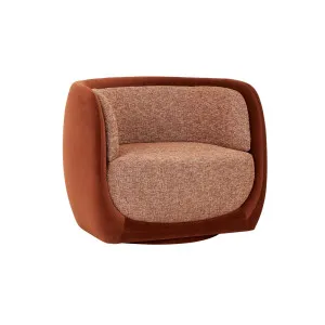 Mara Occasional Chair - Cinnamon Velvet - Cinnamon Speckle by GlobeWest, a Chairs for sale on Style Sourcebook