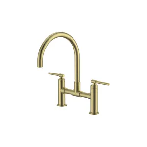 Haus25 Manhattan Exposed Sink Mixer Brushed Gold by Haus25, a Kitchen Taps & Mixers for sale on Style Sourcebook