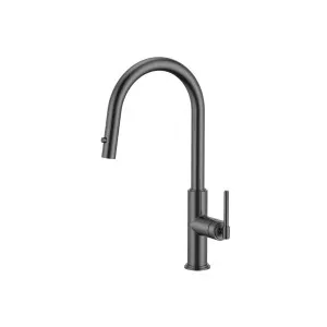 Manhattan Pull Out Sink Mixer Brushed Gun Metl by Haus25, a Kitchen Taps & Mixers for sale on Style Sourcebook