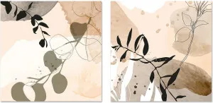 Botanical Beige, Style A & B, Set Of 2 by Gioia Wall Art, a Prints for sale on Style Sourcebook