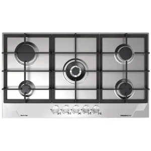 Glem Gas 90cm Stainless Steel Natural Gas Cooktop GTD95AU by Glem Gas, a Cooktops for sale on Style Sourcebook