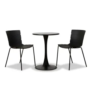 Ravello Outdoor Bistro Three Piece Dining Set Black - Mocka by Mocka., a Outdoor Dining Sets for sale on Style Sourcebook