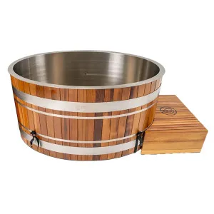 Revel Glacier Premium Solo Cedar Ice Bath with 1HP Chiller Unit R-ICESOLO-V3 by Revel, a Saunas for sale on Style Sourcebook