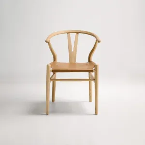 Wishbone Ark Dining Chair -, Tan PU, by Lounge Lovers by Lounge Lovers, a Dining Chairs for sale on Style Sourcebook