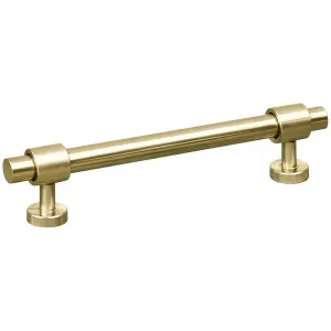 Turner Hastings Arla Fanetta 128mm Cabinetry Handle - Brushed Brass FA128CB-BB by Turner Hastings, a Bathroom Storage Cabinets for sale on Style Sourcebook