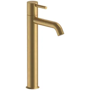 Fantini Nostromo Pin Lever Tall Basin Mixer - Pure Brass PVD 50Q7E806WFZ by Fantini, a Kitchen Taps & Mixers for sale on Style Sourcebook