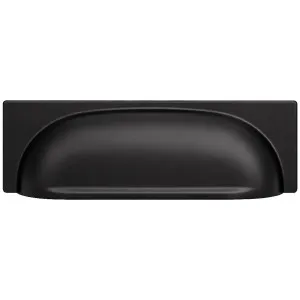 Turner Hastings Arla Verese Cup 96mm Cabinetry Handle - Matte Black VS96CB-MB by Turner Hastings, a Bathroom Storage Cabinets for sale on Style Sourcebook