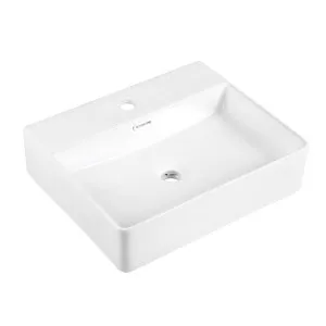BT Marki Vessel Basin 1TH Gloss White 460X420 by BEAUMONTS, a Basins for sale on Style Sourcebook