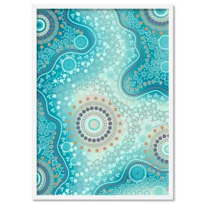 Blooming Edition 2 Blue - Art Print by Leah Cummins by Print and Proper, a Prints for sale on Style Sourcebook