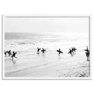 Catching the Surf B&W Landscape II - Art Print by Print and Proper, a Prints for sale on Style Sourcebook