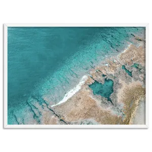 Heart Lake Reef Niue - Art Print by Print and Proper, a Prints for sale on Style Sourcebook