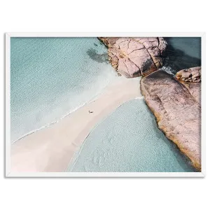 Wylie Bay Beach - Art Print by Print and Proper, a Prints for sale on Style Sourcebook