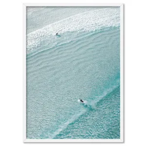 Blue Ocean Surfers II - Art Print by Print and Proper, a Prints for sale on Style Sourcebook