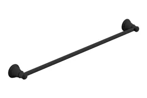 Eternal Single Towel Rail 600 Matte Black by ADP, a Towel Rails for sale on Style Sourcebook