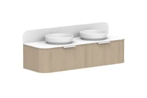 Flo 1500 Double Bowl Vanity, Coastal Oak by ADP, a Vanities for sale on Style Sourcebook