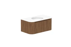 Surry 900 Wall Hung Centre Bowl, Wall Hung, Florentine Walnut, Matte Ceramic by ADP, a Vanities for sale on Style Sourcebook