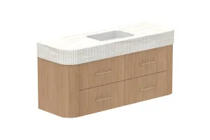 Thea 1500 Wall Hung Centre Bowl, Wall Hung, Boston Oak, Imperial by ADP, a Vanities for sale on Style Sourcebook