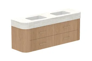 Thea 1800 Wall Hung Double Bowl, Wall Hung, Boston Oak, Imperial by ADP, a Vanities for sale on Style Sourcebook